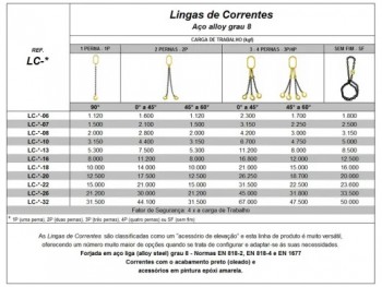 Linga de Corrente Grau 8
