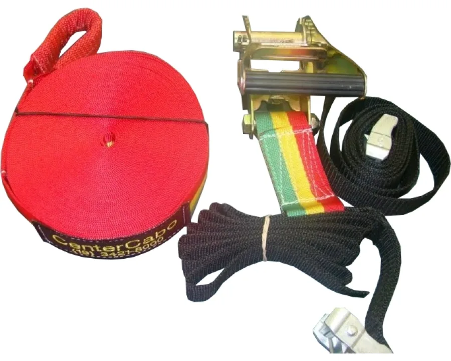 Kit Slackline com Cinta e Catraca de Alta Resistência